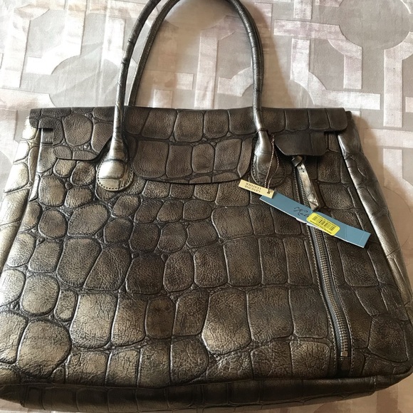 NWT. Kate Landry Leather Tote - Picture 3 of 7